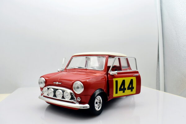 Modellino auto rally scala 1:16 1:18 Mini cooper S diecast solido modellismo car - immagine 3