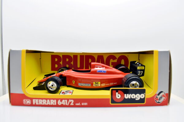 Modellini auto FORMULA 1 scala 1:24 Ferrari 641/2 Burago modellismo - immagine 2