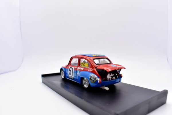 Modellino auto rally scala 1:43 Fiat 600 abarth 1000 Brumm diecast modellismo statico - immagine 3