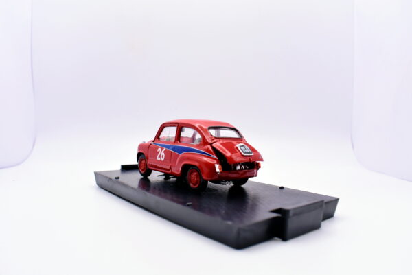Modellino auto rally scala 1:43 Fiat 500 abarth 750 Brumm diecast modellismo statico - immagine 5
