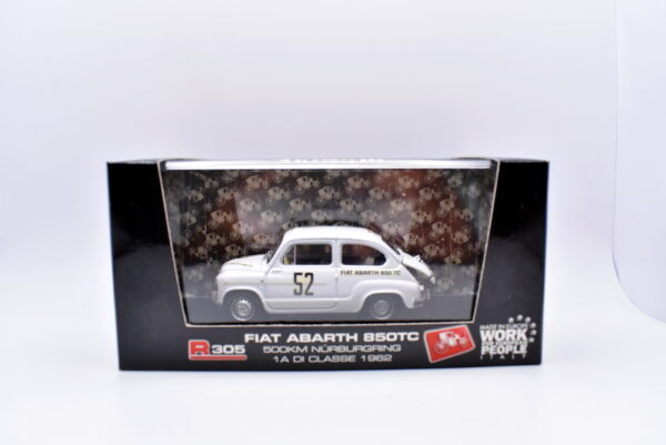 Modellino auto rally scala 1:43 Fiat Abarth 850 TC BRUMM modellismo statico - immagine 2