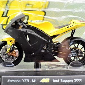 Modellini moto Valentino Rossi 1:18 YAMAHA YZR-M1 test sepang 2006 gp motor bike