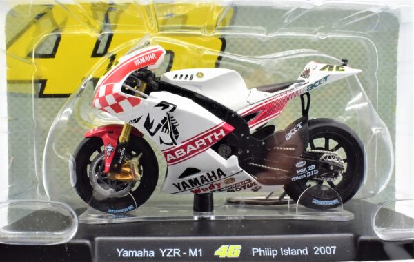 Modellini moto Valentino Rossi 1:18 YAMAHA YZR-M1 philip island 2007 gp motor bike