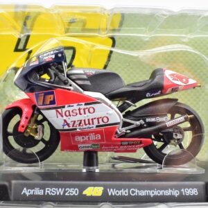 Modellini moto Valentino Rossi 1:18 Aprilia RSW 250 world championship 1998  gp motor bike