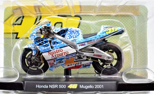 Modellini moto Valentino Rossi 1:18 Honda NSR 500 mugello 2001 gp motor bike