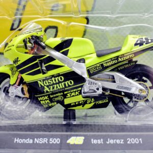 Modellini moto Valentino Rossi 1:18 Honda NSR 500 test jerez 2001 gp motor bike