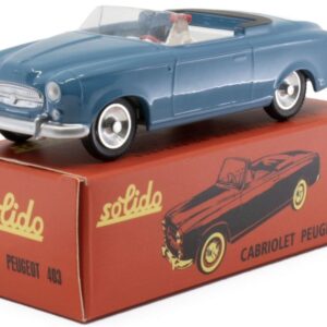 Modellino auto scala 1:43 Solido  PEUGEOT 403 CABRIOLET BLEU CLAIR CLUB SOLIDO modellismo statico