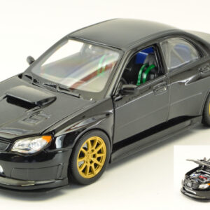 Modellino auto scala 1:27 SUBARU IMPREZA WRX STi BLACK diecast modellismo statico