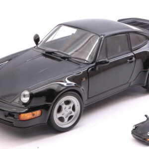 Modellino auto scala 1:27 PORSCHE 911 TURBO 3.0 1974 BLACK diecast modellismo statico