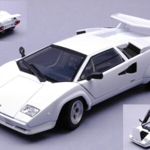 Modellino auto scala 1:24 LAMBORGHINI COUNTACH WHITE diecast modellismo statico