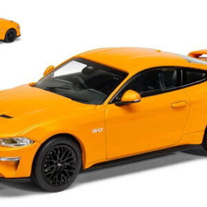 Modellino auto scala 1:43 Vanguards  FORD MUSTANG MK6 FASTBACK 5.0 V8 GT ORANGE FURY diecast modellismo statico