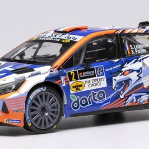 Modellino auto rally scala 1:43 Ixo Model  HYUNDAI i20 N N.2 RALLY2 YPRES 2024 LEFEBVRE-PORTIER modellismo