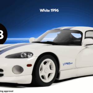 Modellino auto scala 1:18 GT Spirit  DODGE VIPER GTS 1996 WHITE diecast modellismo statico