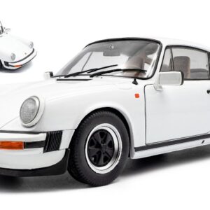 Modellino auto scala 1:18 Solido  PORSCHE 911 (930) 3,0 SC 1974 WHITE diecast modellismo statico