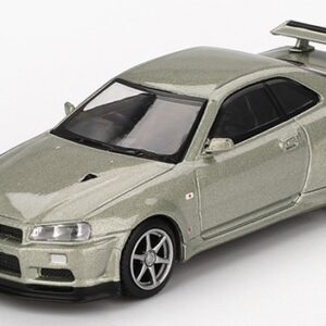 Modellino auto scala 1:64 NISSAN SKYLINE GT-R (R34) VSPECII NÜR 2002 MILLENIUM JADE  modellismo