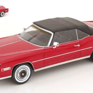 Modellino auto scala 1:18 CADILLAC ELDORADO CONVERTIBLE 1976 RED modellismo statico