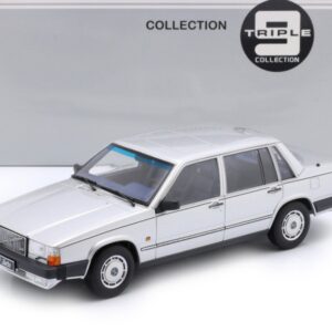 Modellino auto scala 1:18 VOLVO 760 1985 SILVER diecast modellismo statico