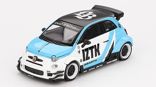 Modellino auto scala 1:64 Mini GT  FIAT ABARTH 595 LB-WORKS XABAS WORKS IZTK 2024 1:64 diecast modellismo statico