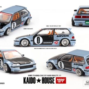 Modellino auto scala 1:64 Mini GT  HONDA CIVIC (EF) ROULETTE V11987 1:64 modellismo statico