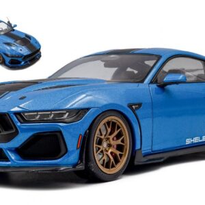 Modellino auto scala 1:18 Solido  SHELBY MUSTANG SUPER SNAKE 2025 GRABBER BLUE diecast modellismo statico