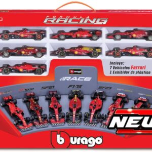 Modellino auto formula 1 F1 1:43 Burago FERRARI F1 SET:2019-2020-2021-2022-2023-2024 7 MODELS modellismo