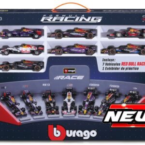 Modellino auto formula 1 F1 1:43 Burago RED BULL F1 SET: 2013-2015-2016-2021-2024 7 MODELS modellismo statico