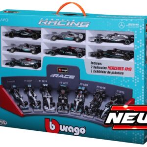 Modellino auto formula 1 F1 scala 1:43 Burago MERCEDES F1 SET:2014-2016-2019-2021-2022-2023 7 MODELS modellismo statico