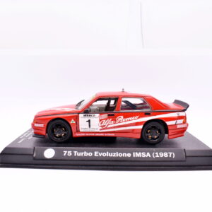 Modellino auto racing scala 1:43 Alfa Romeo 75 Turbo Evoluzione IMSA diecast modellismo statico