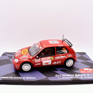 modellino auto rally scala 1:43 citroen saxo S1600 collezione