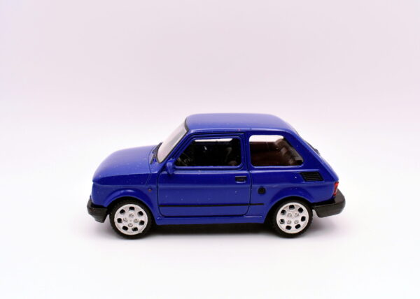 Modellino Auto fiat 126 blu diecast modellismo statico da collezione welly - immagine 3
