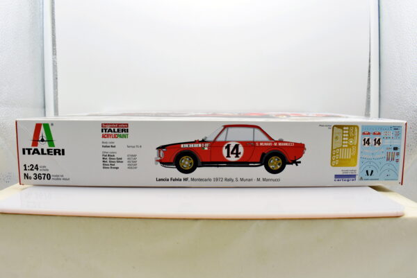 Modellino auto model kit di montaggio Italeri lancia fulvia HF scala 1:24 - immagine 3