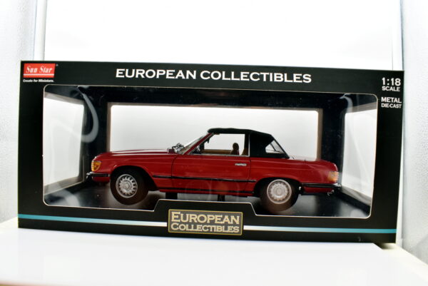 Modellino auto scala 1:18 Mercedes benz 350 SL Sun Star diecast modellismo da collezione - immagine 5