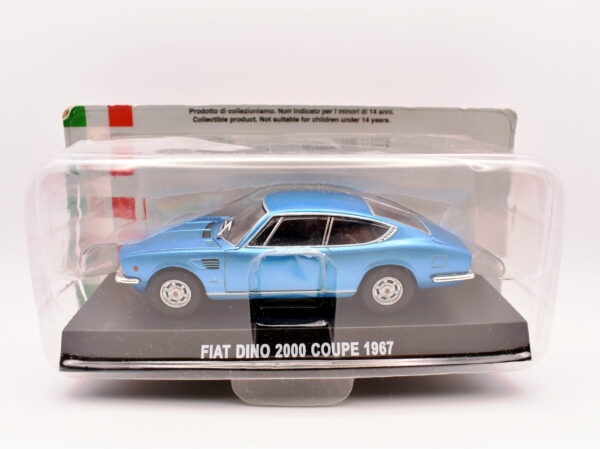 Modellino auto scala 1:43 FIAT DINO 2000 coupe blu diecast collezione modellismo