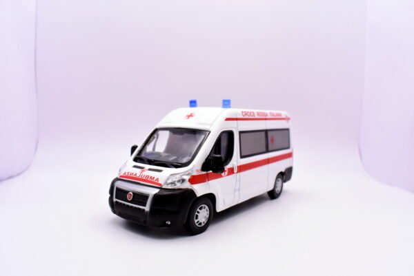 Modellino auto scala 1:43 ambulanza fiat iveco burago modellismo statico - immagine 3