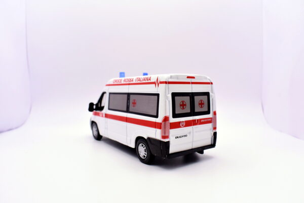 Modellino auto scala 1:43 ambulanza fiat iveco burago modellismo statico - immagine 4