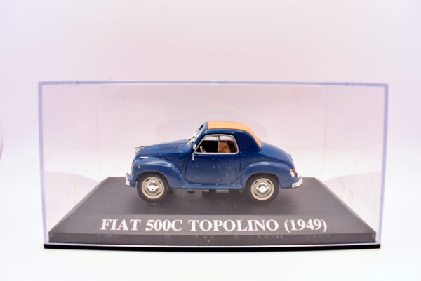 Modellino auto scala 1:43 FIAT 500 C topolino diecast collezione da edicola ixo - immagine 2
