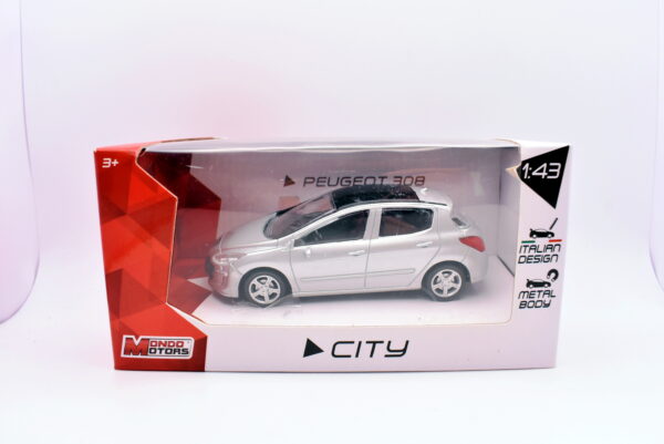 Modellino auto scala 1:43 peugeot 308 diecast modellismo da collezione - immagine 2