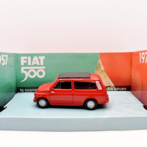 Modellino auto scala 1:43 fiat 500 giardiniera red modellismo statico collezione