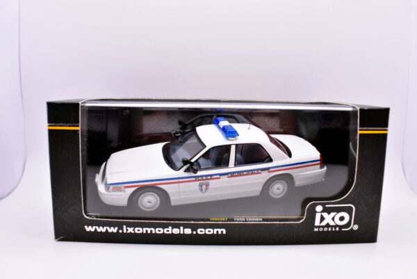 Modellino auto polizia scala 1:43 Ford crown police diecast modellismo da collezione - immagine 2