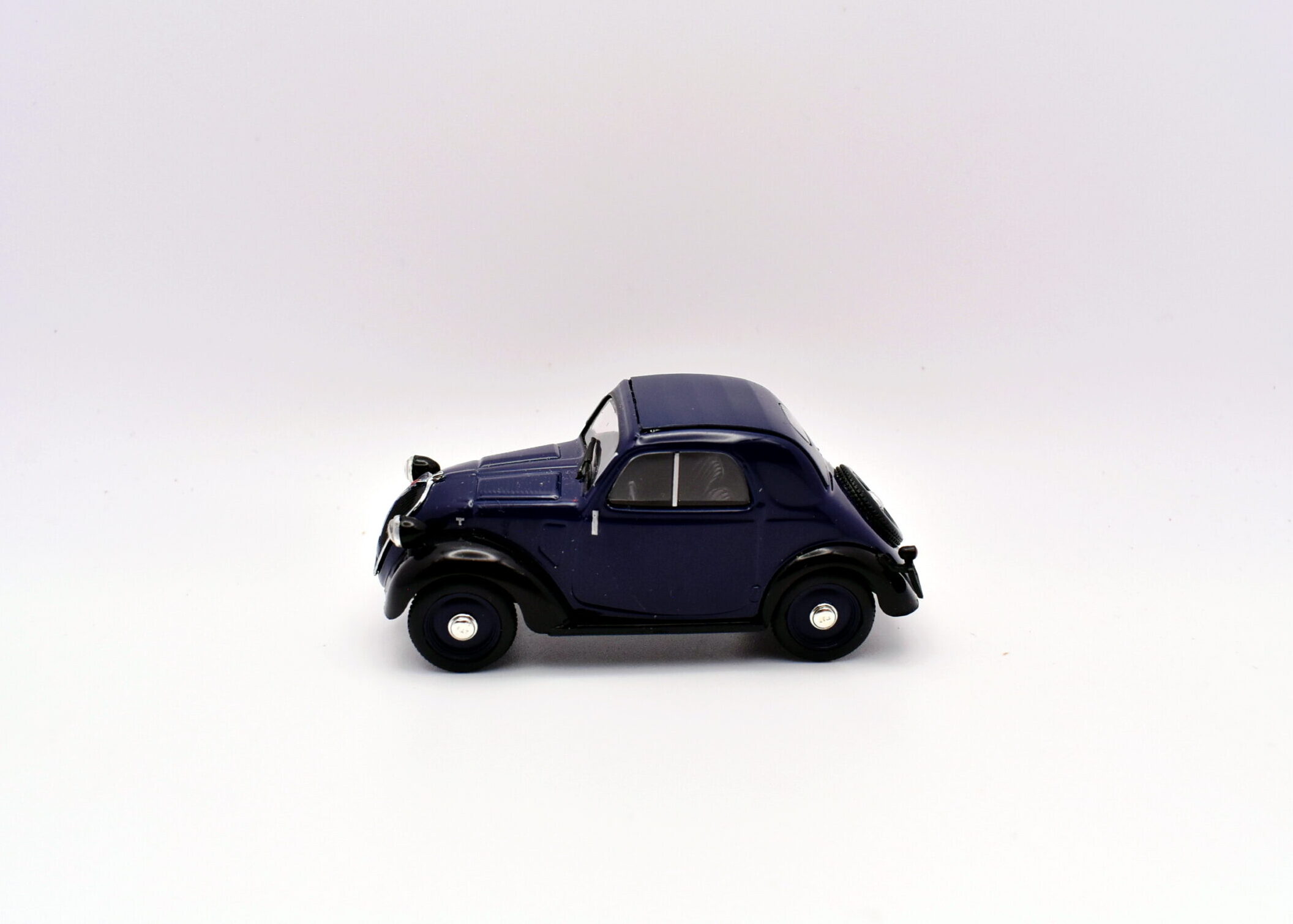 Modellino auto scala 1:43 FIAT 500 TOPOLINO blu modellismo statico collezione
