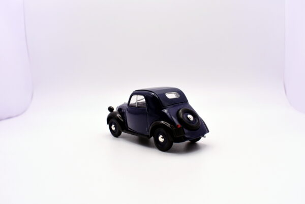 Modellino auto scala 1:43 FIAT 500 TOPOLINO blu modellismo statico collezione - immagine 4