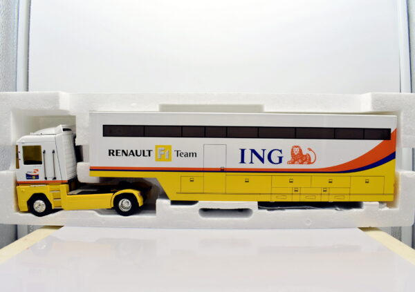 Modellino camion scala 1:43 renault magnum 4 f1 team eligor modellismo statico