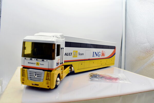 Modellino camion scala 1:43 renault magnum 4 f1 team eligor modellismo statico - immagine 5