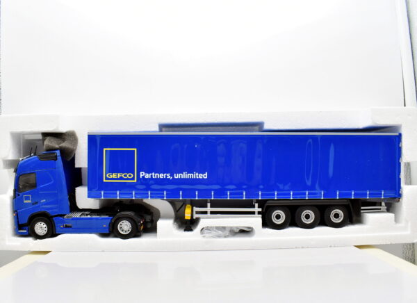 Modellino camion scala 1:43 Volvo FH4 tautlinier gefco eligor modellismo statico - immagine 3
