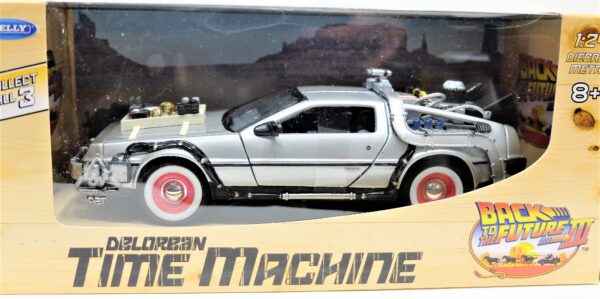 Modellino auto film Ritorno al futuro 3 De Lorean scala 1:24 modellismo da collezione - immagine 2