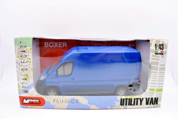 Modellino auto scala 1:43 furgone Peugeot van boxer diecast modellismo collezione - immagine 2