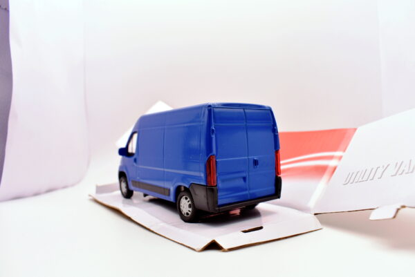 Modellino auto scala 1:43 furgone Peugeot van boxer diecast modellismo collezione - immagine 4