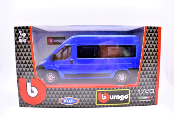 Modellino auto scala 1:43 Fiat nuovo ducato FURGONE Burago diecast modellismo statico - immagine 2