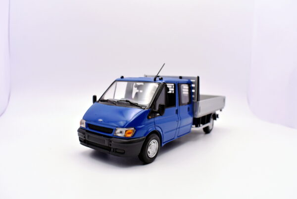 Modellino auto scala 1:43 Ford transit rimorchio minichamps diecast modellismo da collezione - immagine 3