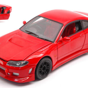 Modellino auto scala 1:24 NISSAN SILVIA S15 TUNING RED modellismo diecast